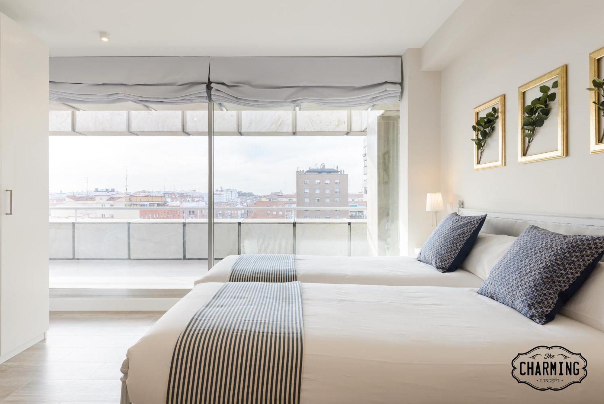Appartamento Charming Eurobuilding 2 Terrace Exclusive - Plaza De Parking Madrid Esterno foto